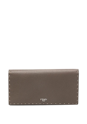 FENDI Selleria stitched wallet - Brown