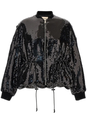 Alexandre Vauthier sequinned bomber jacket - Black