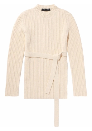 Proenza Schouler belted bouclé jumper - Neutrals