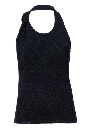 Proenza Schouler knitted halterneck top - Black