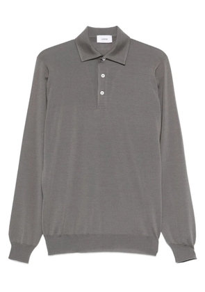 Lardini long-sleeve polo shirt - Grey