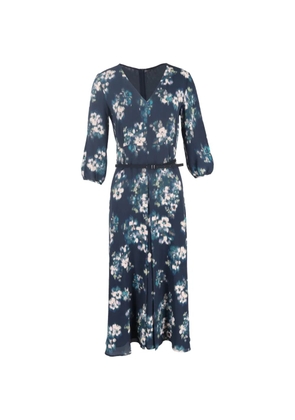 Max Mara floral-print midi dress - Blue