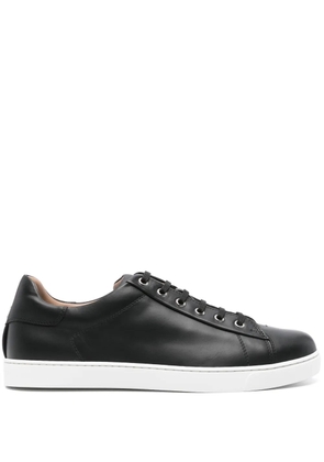 Gianvito Rossi leather tonal sneakers - Black