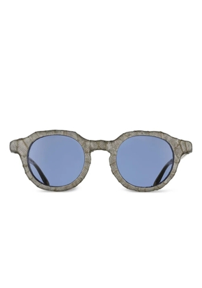 Massada Wrapped Mart1 round-frame sunglasses - Grey