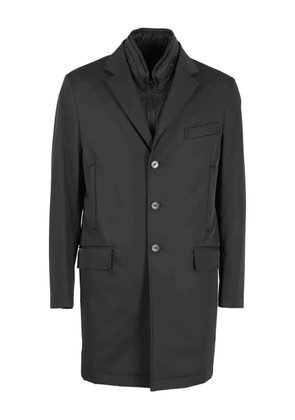 Fay single-breasted coat - Black