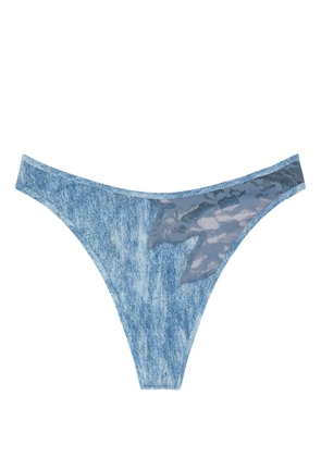 Diesel x Savage x Fenty camouflage thong - Blue