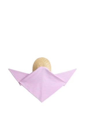 Patou striped scarf cap - Pink