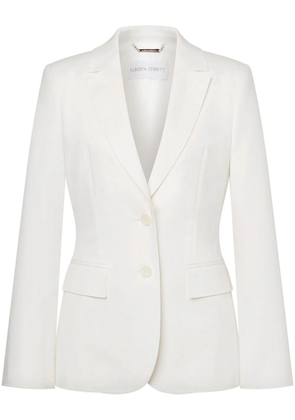 Alberta Ferretti single-breasted blazer - White