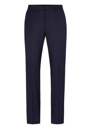 BOSS pressed-crease tailored trousers - Blue