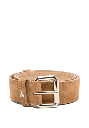 Patrizia Pepe suede buckle belt - Brown