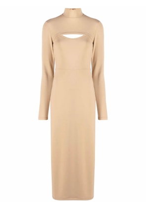 AMBUSH cut-out mid-length dress - Neutrals
