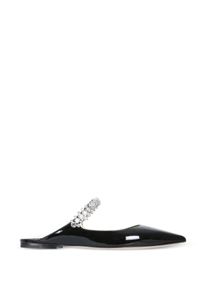 Jimmy Choo Bing crystal-embellished pointed mules - Black