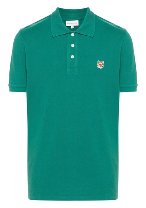 Maison Kitsuné Fox Head cotton polo shirt - Green