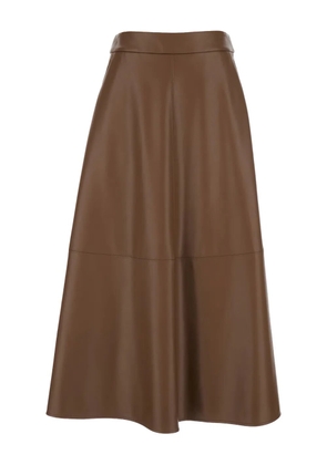 'S Max Mara concealed zip fastening skirt - Brown