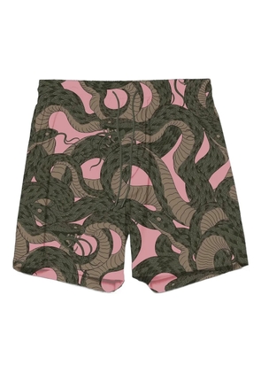 Maharishi 1481 Snakeskin swim shorts - Pink