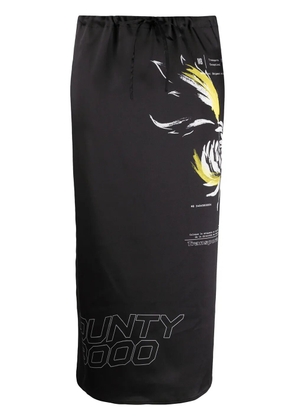 COUNTY OF MILAN Flower Shipping skirt - Black