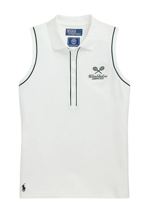 Polo Ralph Lauren x Wimbledon logo-embroidered polo top - White