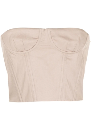 Rokh cotton corset top - Brown