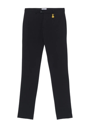 Manuel Ritz logo-appliqué trousers - Blue