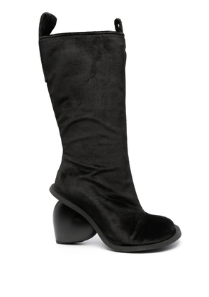YUME YUME Love 115mm velvet mid-calf boots - Black