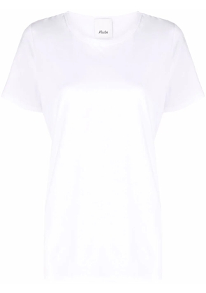 Allude short-sleeve cotton T-shirt - White
