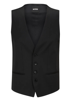 BOSS single-breasted tailored waistcoat - Black