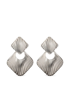 Jennifer Behr Demetra ridged earrings - Silver