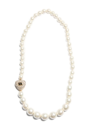 Valentino Garavani Coeur Royal pearl necklace - White