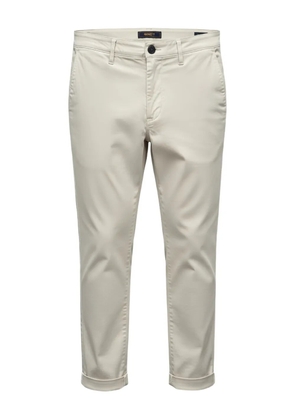 40 WEFT cuffed straight-leg trousers - Neutrals