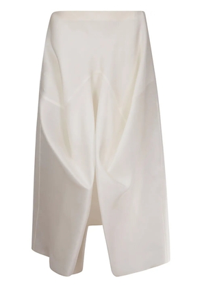 KHAITE Sawyer midi skirt - White