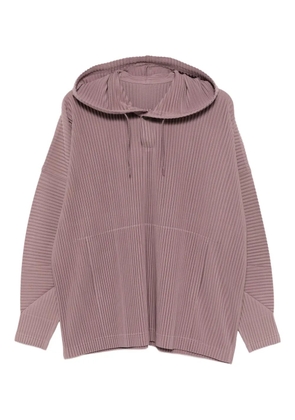Homme Plissé Issey Miyake pleats hoodie - Purple