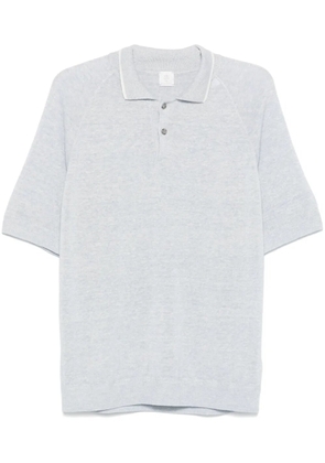 Eleventy mélange-effect polo shirt - Blue