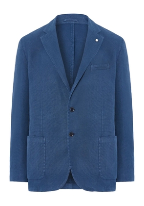 L.B.M. 1911 patch-pocket linen blazer - Blue
