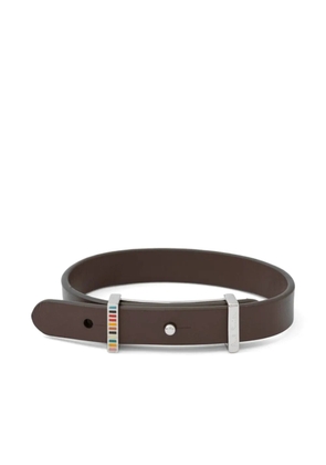 Paul Smith signature-buckle bracelet - Brown