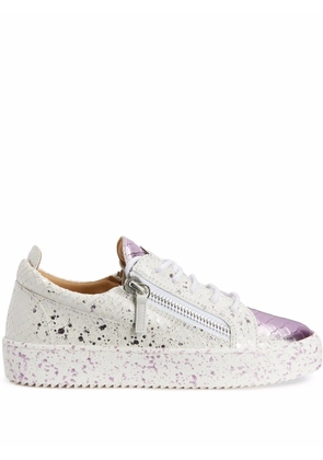 Giuseppe Zanotti Gail silver sneakers - White