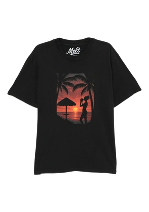 Melt graphic-print T-shirt - Grey
