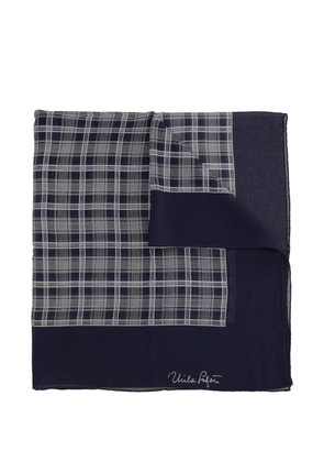 Mila Schon Vintage Pre-owned check-print silk scarf - Blue