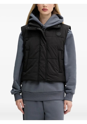 HUGO quilted logo-detail gilet - Black