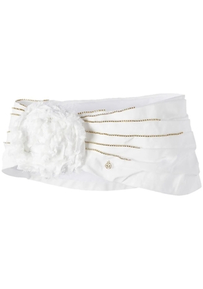 Maison Michel Hiromi flower headband - White