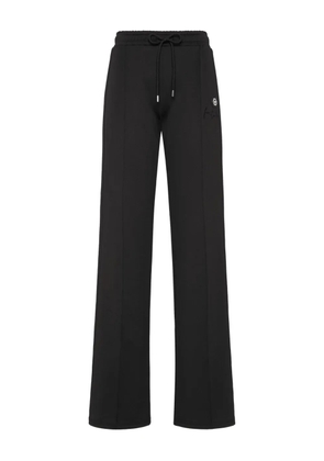 Philipp Plein side-stripe logo-plaque track pants - Black