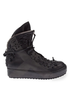 Artselab chunky zip hi-top sneakers - Black