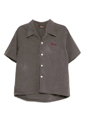 Stain Shade logo-embroidered shirt - Grey