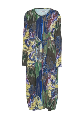 Henrik Vibskov O abstract-print midi dress - Blue