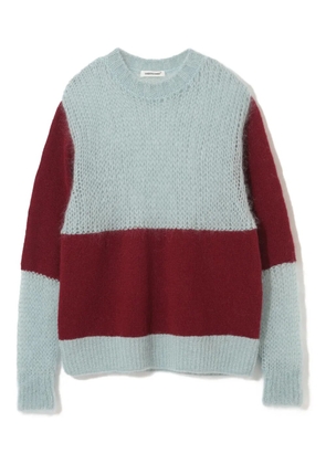 Undercover mohair-blend striped sweater - Blue