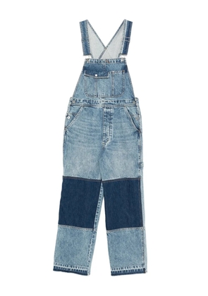Co patchwork denim overalls - Blue