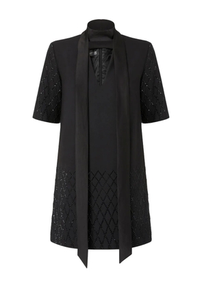 PINKO embellished short-sleeve mini dress - Black