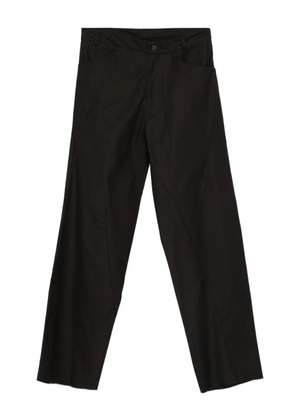 Leon Emanuel Blanck frayed-hem trousers - Black