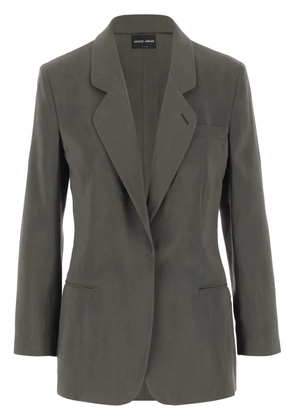 Giorgio Armani single-breasted blazer - Grey