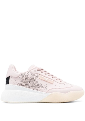Stella McCartney sequin-embellished lace-up sneakers - Pink