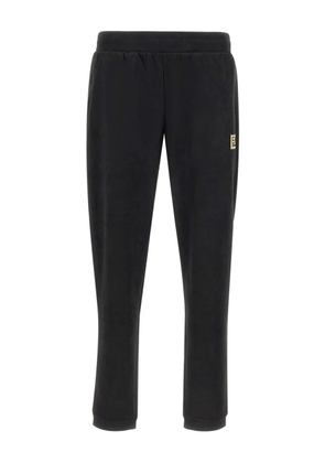 Ea7 Emporio Armani logo-print elasticated-waistband track pants - Black